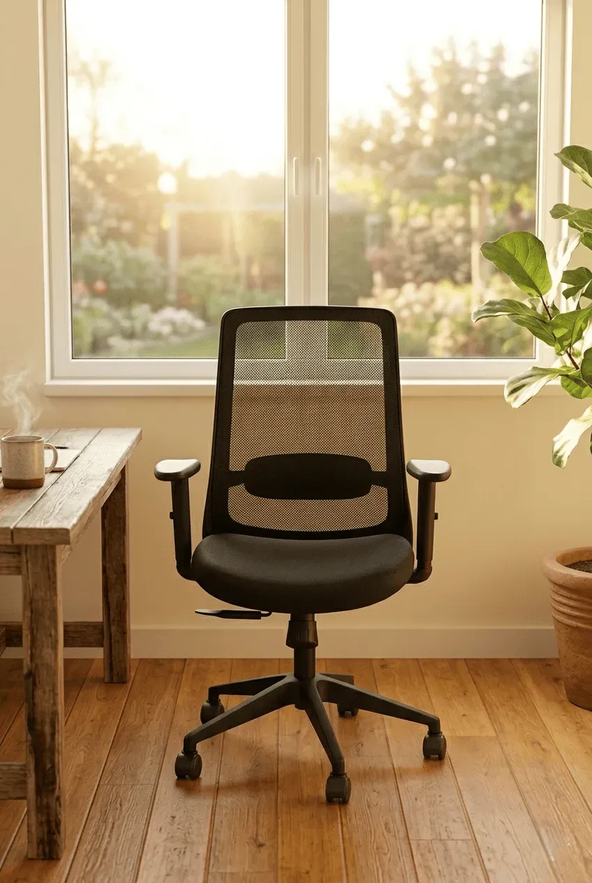 Black Mesh Chair